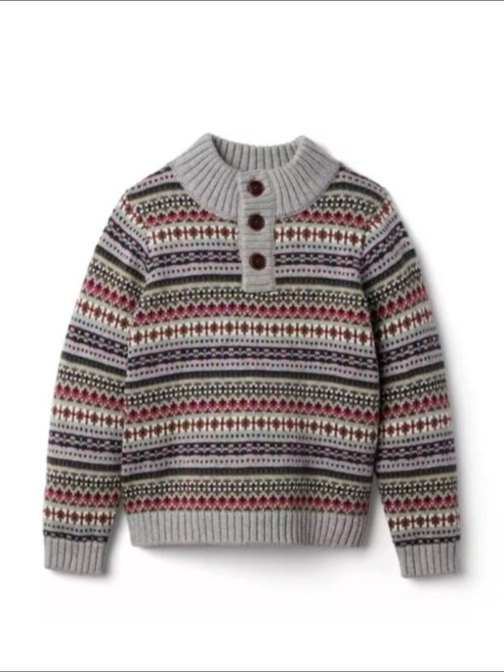 Janie and Jack Fair-Isle Sweater